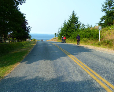 Biking on San Juan Island