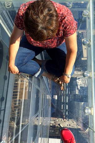 24 Hours in Chicago - View from the Skydeck Ledge