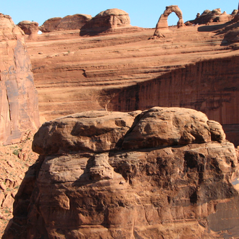 It's hard to describe the views in Arches National Park in Utah. Read more about visiting Arches, Bryce & Zion National Parks on the blog. 