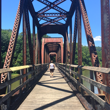 Hiking, biking and paddling are available at New River Trail State Park. Love the trestle bridges!