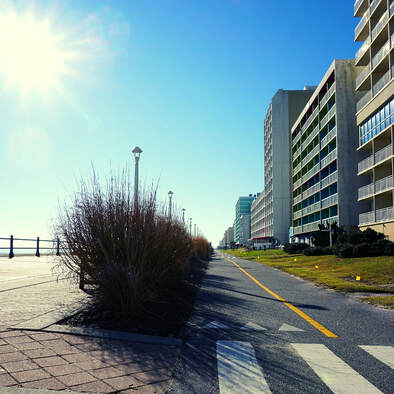 Beautiful winter sunrise in Virginia Beach. Read more on the blog as to why you need to visit Virginia Beach during the winter. 