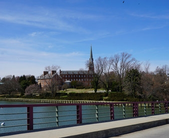 View of St. Mary's Church during the Original Annapolis Seafood Crawl with Urban Adventures. 
