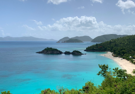 Looking down on Trunk Bay on St. John #USVI