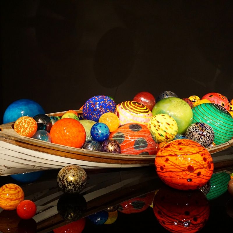The glass exhibition at Chihuly Garden & Glass | 4 Fun Things to Do in the Seattle Area