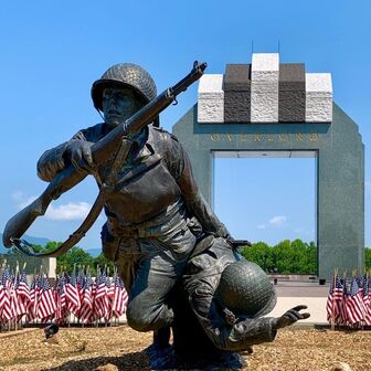 Make time for a stop to visit the National D-Day Memorial if you are traveling in Virginia. It's a moving outdoor memorial set in the peaceful Blue Ridge Mountains.