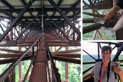 Views from the Bridge Walk over the New River Gorge.