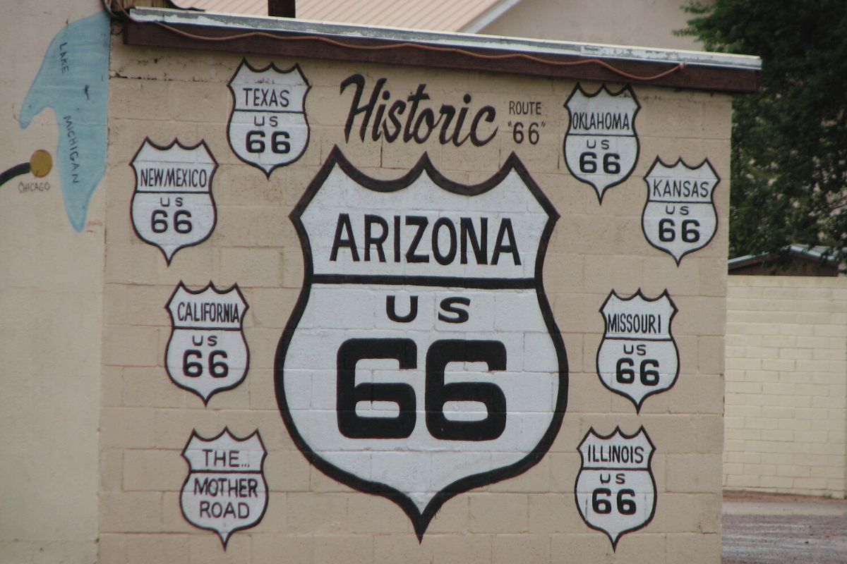 Route 66 Road sign